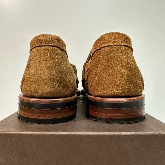 NIB RARE Rancourt & Co. Country Horsebit Loafer Snuff Suede Maine USA 8.5 D main image 7